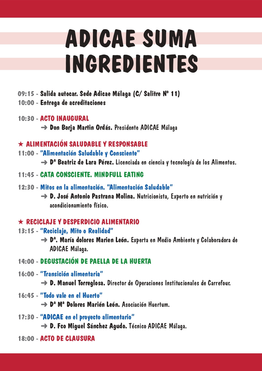 Programa del evento